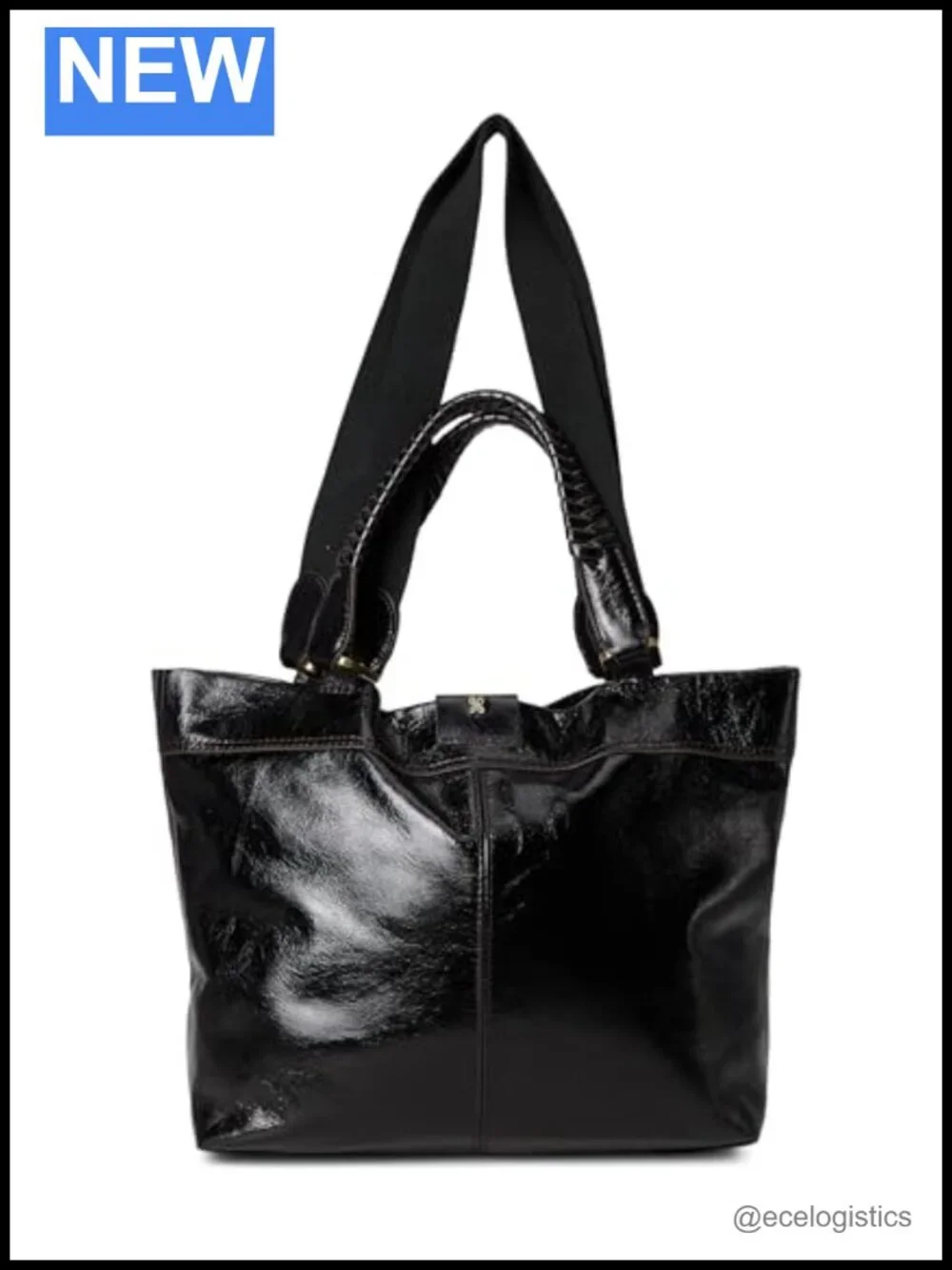 Leather Convertible Shoulder Tote Magnetic Closure Two Strap Options